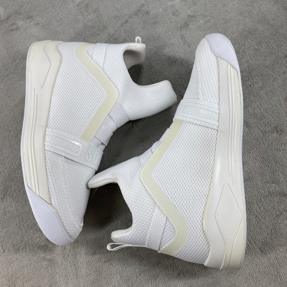 Soulsfeng Skytrak Mesh Knit High Tops Shoes Men 44 White Stretch Sneaker K170420
